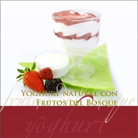 Helado de Yoghurt Natural con frutos del bosque