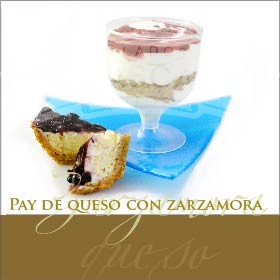 Helado de Pay de queso con zarzamora